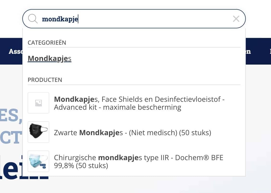 Webshop optimaliseren zoekbalk